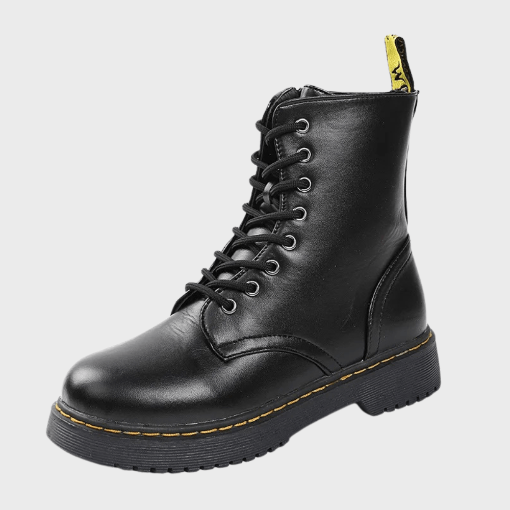 Lavinque Boots Bottes de Combat en Similicuir | Tendance | Robustes et Confortables