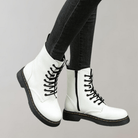 Lavinque Boots Bottes de Combat en Similicuir | Tendance | Robustes et Confortables