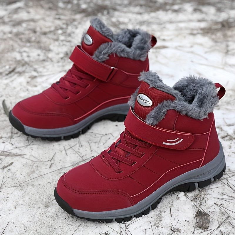 Lavinque Boots Bottes de neige fourrées | Rouge | Chaleur et protection pour l'hiver
