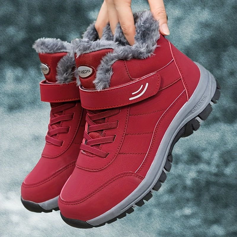 Lavinque Boots Bottes de neige fourrées | Rouge | Chaleur et protection pour l'hiver