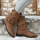 Lavinque Boots Bottes Femme | Style Décontracté | Effet Vieilli