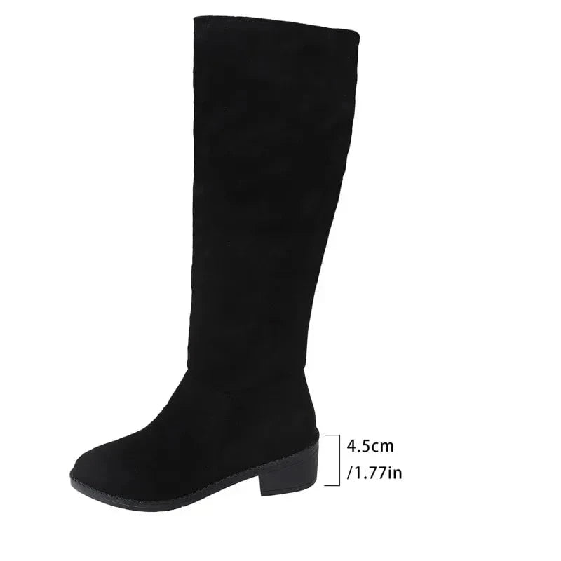 Lavinque Boots Bottes Hautes Suédine | Élégantes | Confortables et Stylées