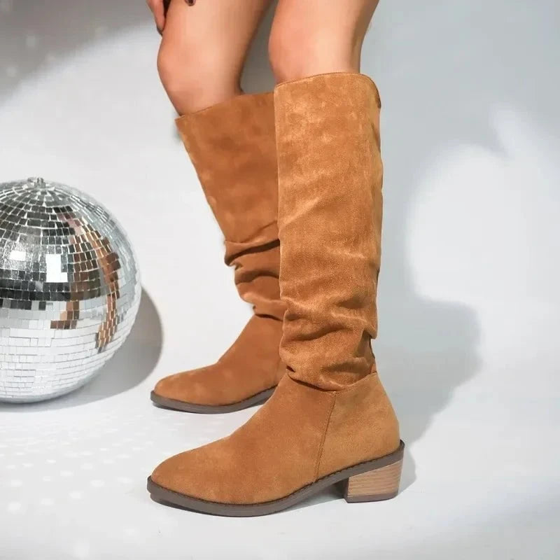 Lavinque Boots Bottes Hautes Suédine | Élégantes | Confortables et Stylées