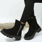 Lavinque Boots Bottes Hiver Fourrées | Suédine Douce | Chaudes et Antidérapantes