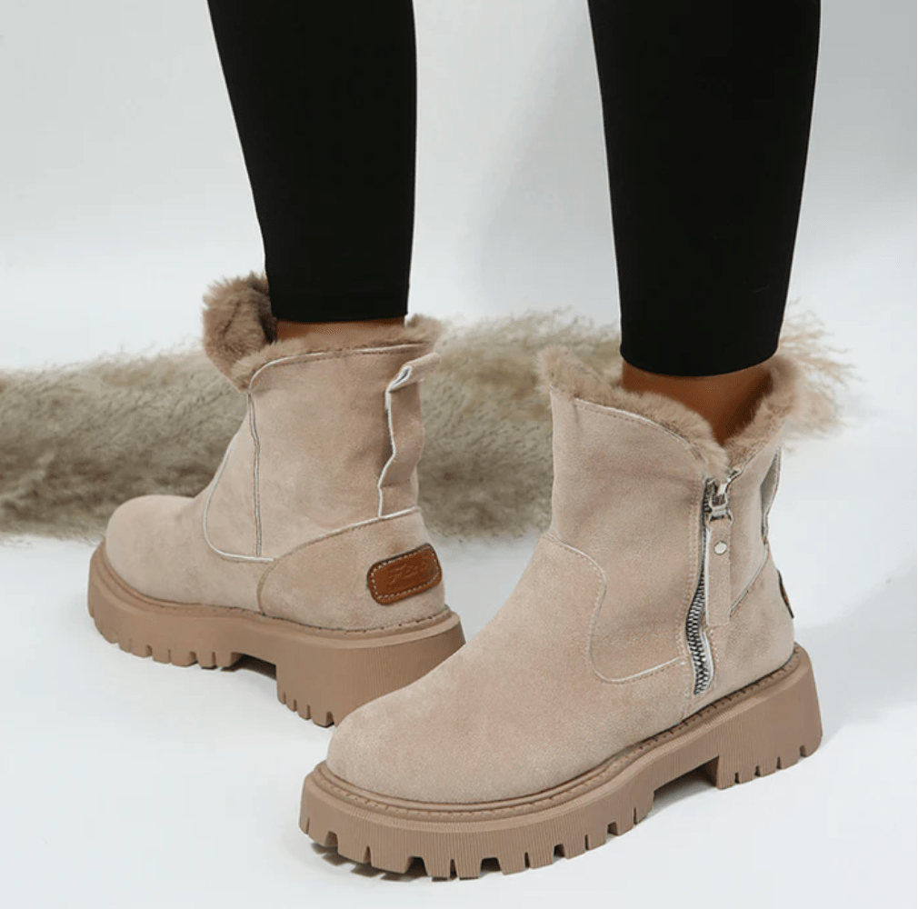Lavinque Boots Bottes Hiver Fourrées | Suédine Douce | Chaudes et Antidérapantes