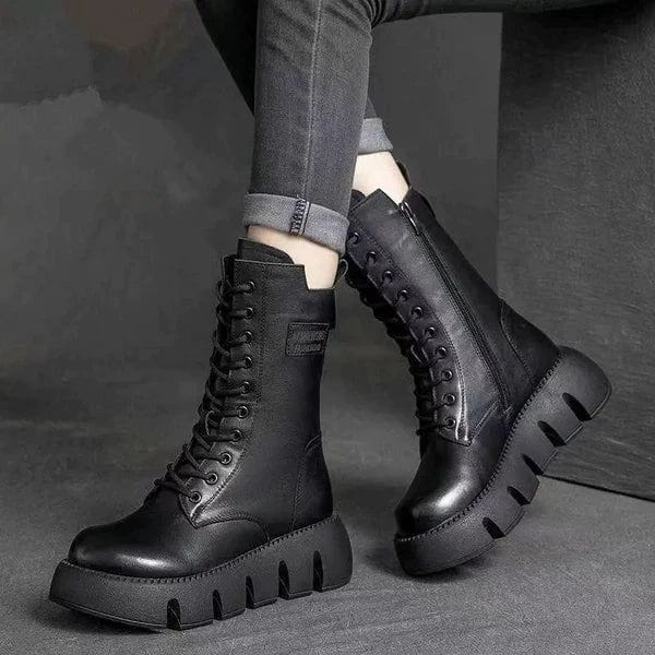 Lavinque Boots Bottes Montantes à Semelle Épaisse | Style Audacieux | Confort & Stabilité