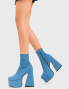 Lavinque Boots Bottines à Talons Épais & Plateforme | Noir Intense | Glam Rock & Puissance Féminine