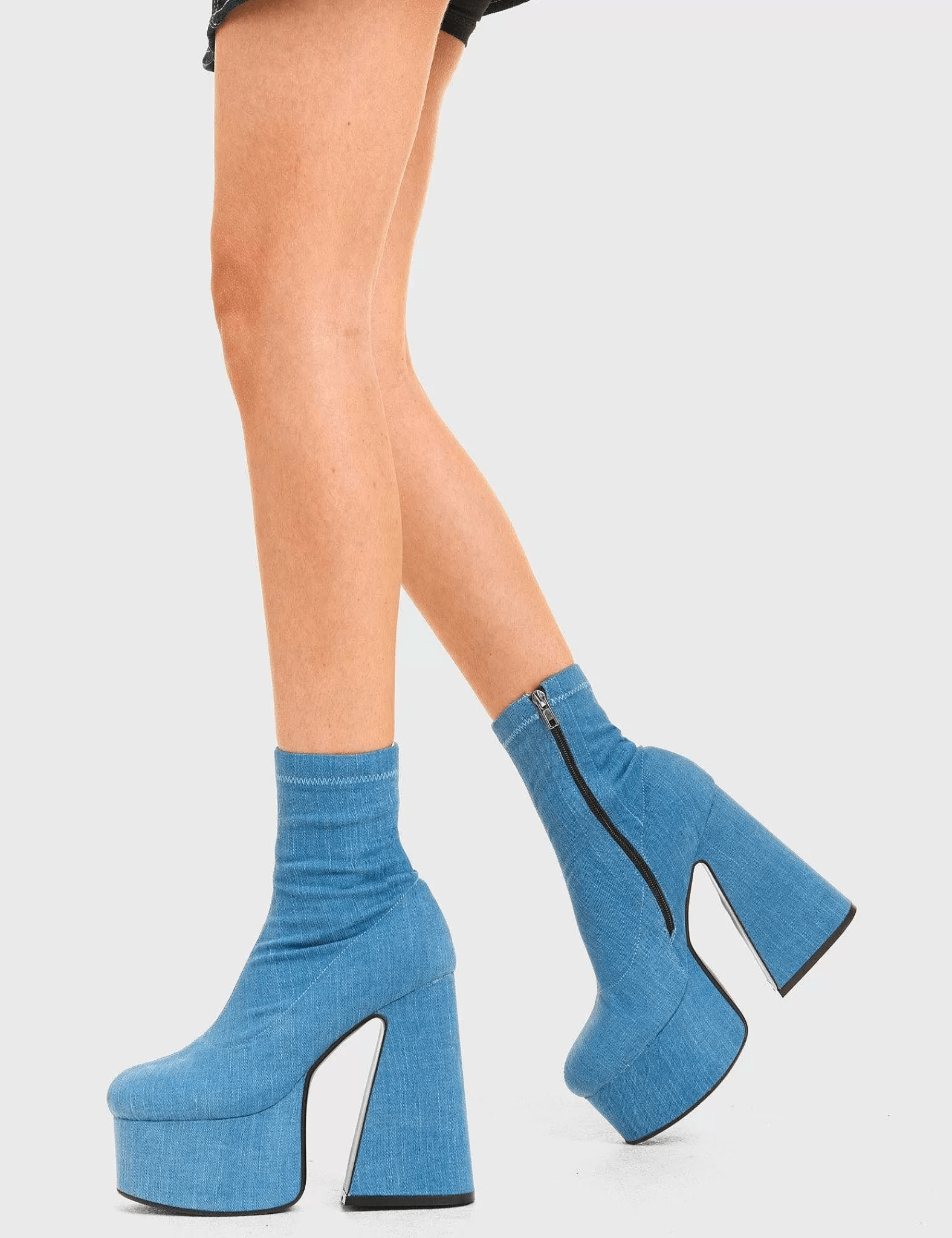 Lavinque Boots Bottines à Talons Épais & Plateforme | Noir Intense | Glam Rock & Puissance Féminine