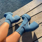 Lavinque Boots Bottines à Talons Épais & Plateforme | Noir Intense | Glam Rock & Puissance Féminine