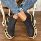 Lavinque Boots Bottines Compensées en Suédine | Confort & Élégance | Style Décontracté