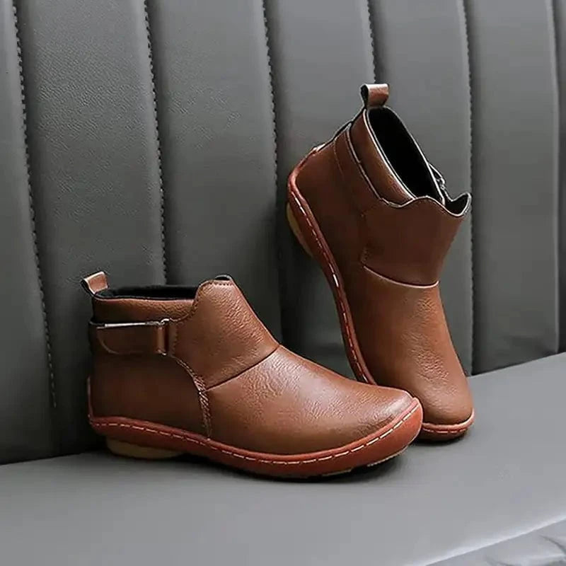 Lavinque Boots Bottines Confort en Similicuir | Style Décontracté | Souples et Polyvalentes