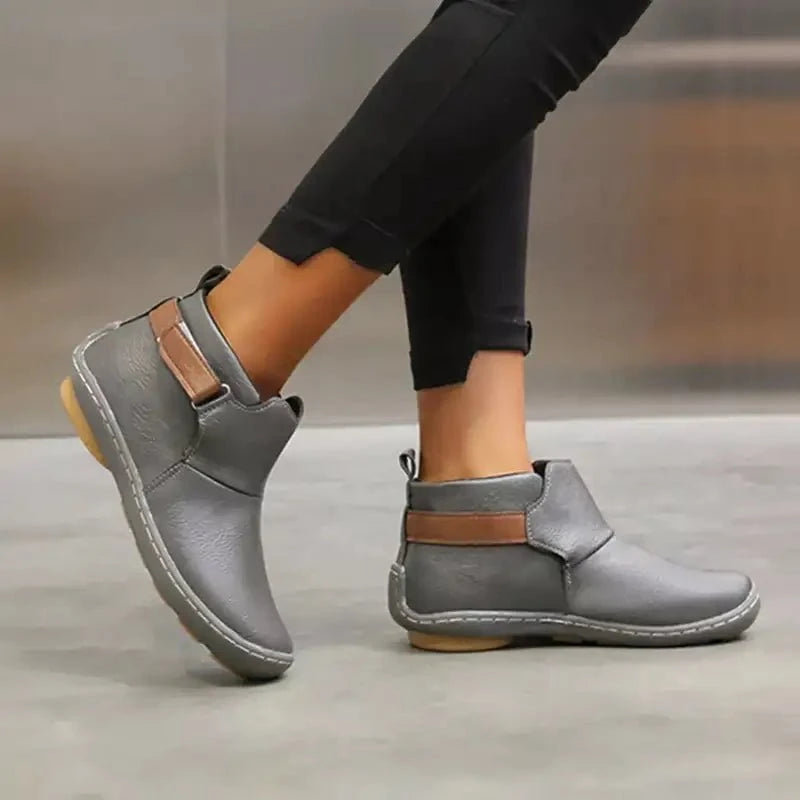 Lavinque Boots Bottines Confort en Similicuir | Style Décontracté | Souples et Polyvalentes