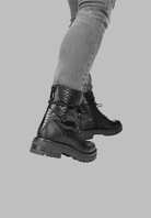 Lavinque Boots Bottines de combat en cuir | Bottines | Style audacieux et confort robuste