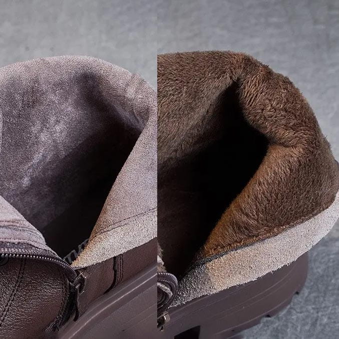 Lavinque Boots Bottines de Combat en Cuir | Élégance & Robustesse | Style Urbain