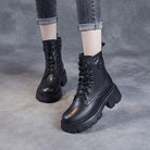Lavinque Boots Bottines de Combat en Cuir | Élégance & Robustesse | Style Urbain