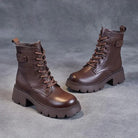 Lavinque Boots Bottines de Combat en Cuir | Élégance & Robustesse | Style Urbain