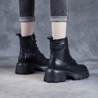 Lavinque Boots Bottines de Combat en Cuir | Élégance & Robustesse | Style Urbain