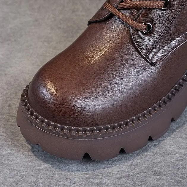 Lavinque Boots Bottines de Combat en Cuir | Élégance & Robustesse | Style Urbain