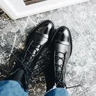 Lavinque Boots Bottines en Cuir à Lacets | Élégance &  Intemporalité | Style Classique