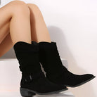 Lavinque Boots Bottines en Daim Style Western | Élégance Décontractée | Confort & Charme Rustique