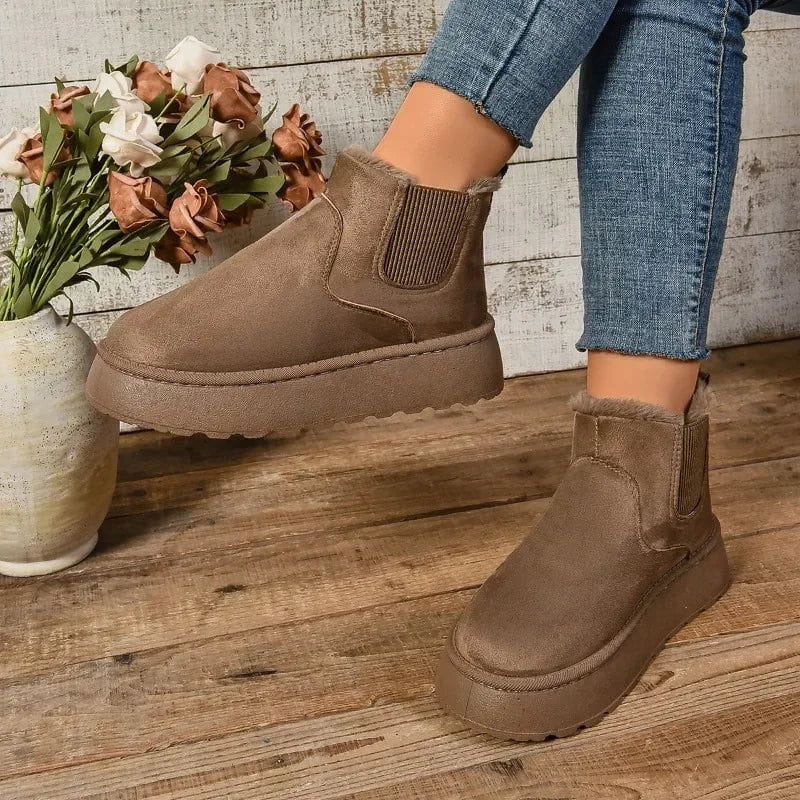 Lavinque Boots Bottines Fourrées à Semelle Épaisse | Hiver | Chaleur et Confort