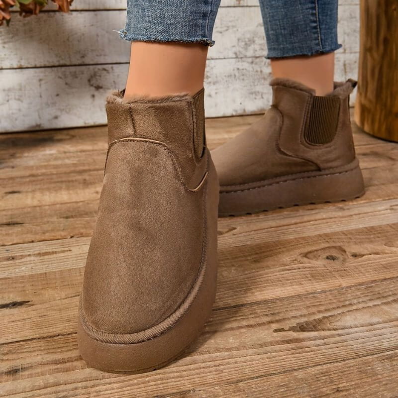 Lavinque Boots Bottines Fourrées à Semelle Épaisse | Hiver | Chaleur et Confort