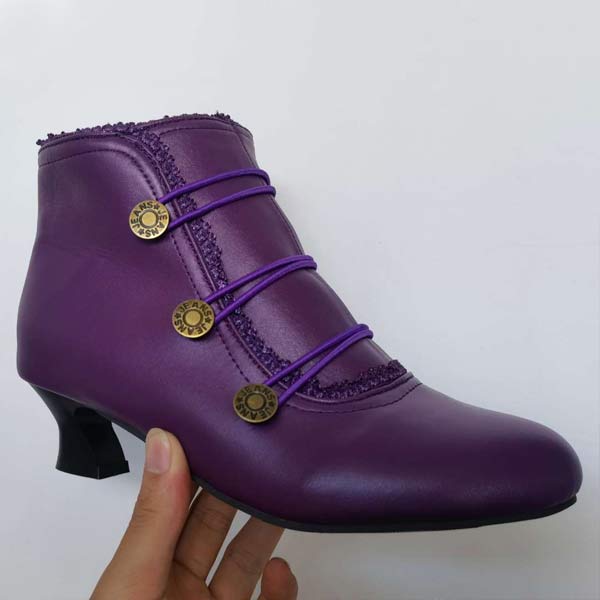 Lavinque Boots Bottines rétro à boutons | Bottines | Élégance et confort intemporel