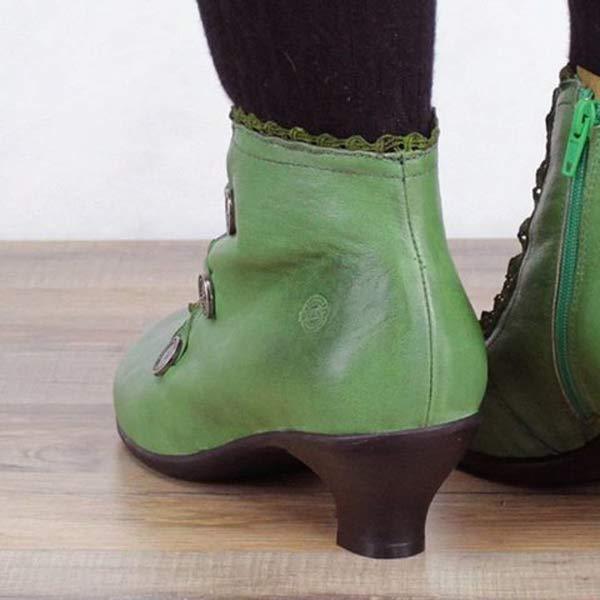 Lavinque Boots Bottines rétro à boutons | Bottines | Élégance et confort intemporel