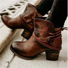 Lavinque Boots Bottines Western | Cuir | Style Vintage