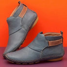 Lavinque Boots Gris / 34 Bottines Confort en Similicuir | Style Décontracté | Souples et Polyvalentes