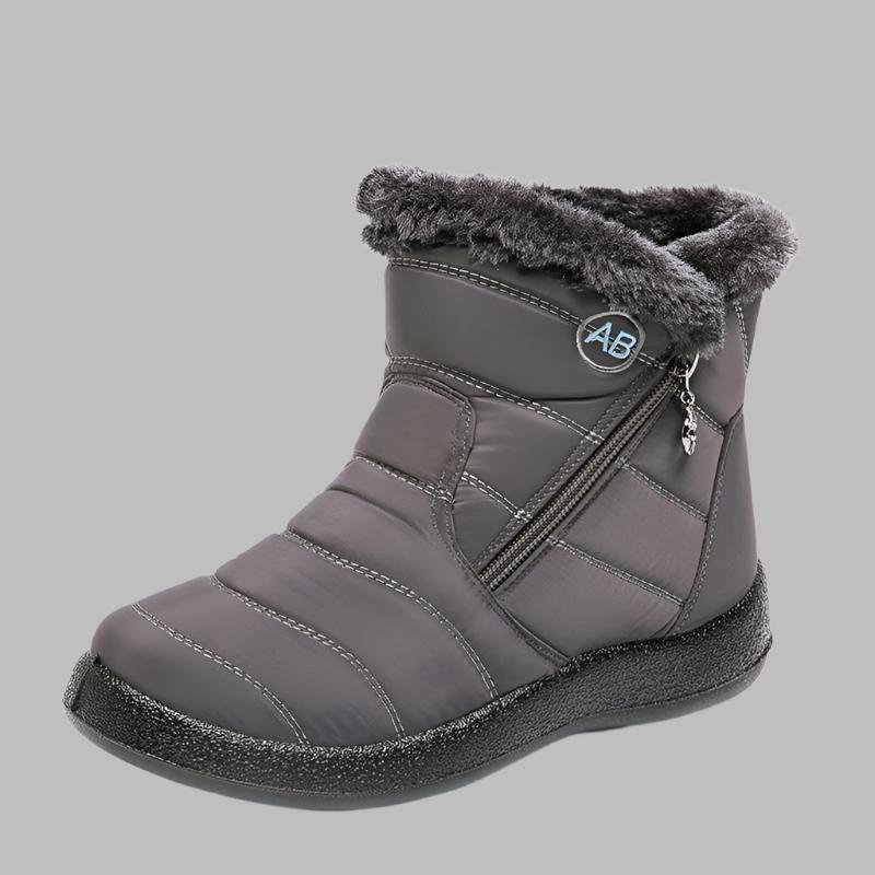 Lavinque Boots Gris / 35 Bottines Hiver Fourrées | Chaudes & Imperméables | Confort Quotidien
