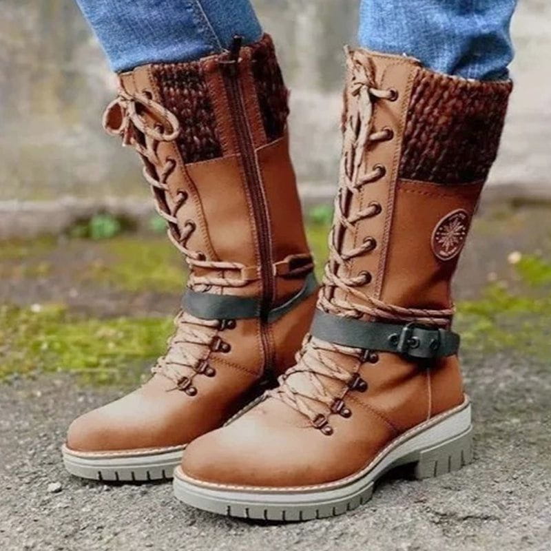 Lavinque Boots Marron / 35 Bottes d'Hiver Montantes | Chaudes | Confort et Style