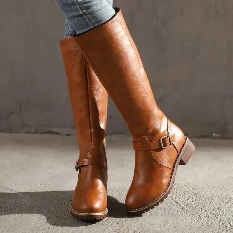 Lavinque Boots Marron / 35 Bottes Hautes | Élégance et Confort | Tendance Hivernale