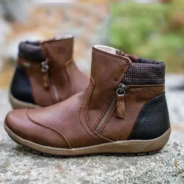 Lavinque Boots Marron / 36 Bottines Confort | Doublure Chaude | Élégance et Praticité