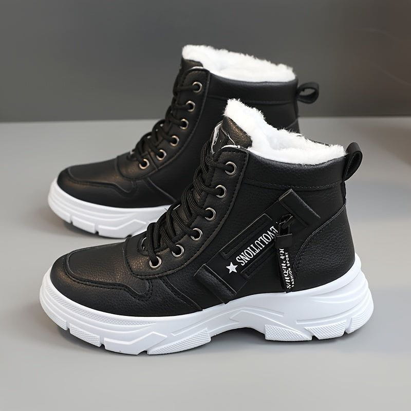 Lavinque Boots Noir / 35 Bottes d'hiver fourrées | Beige | Chaleur et style en toute saison