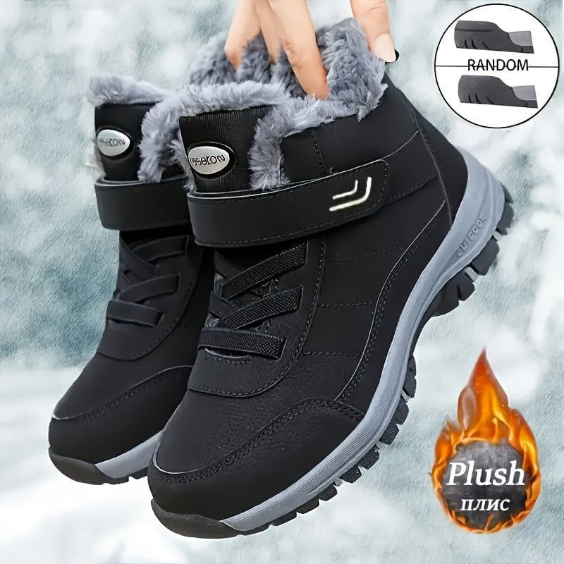 Lavinque Boots Noir / 35 Bottes de neige fourrées | Rouge | Chaleur et protection pour l'hiver
