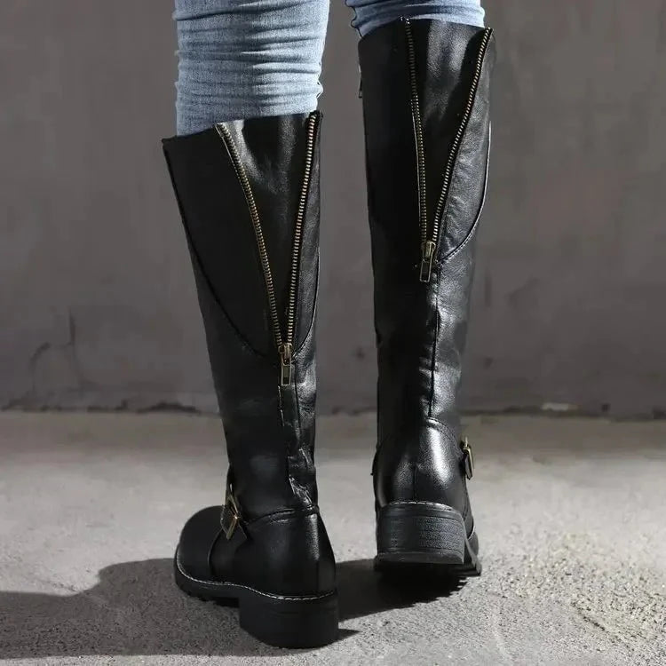 Lavinque Boots Noir / 35 Bottes Hautes | Élégance et Confort | Tendance Hivernale
