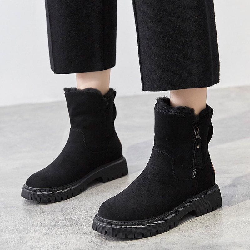 Lavinque Boots Noir / 35 Bottes Hiver | Doublure Chaude & Semelle Antidérapante | Confort & Style