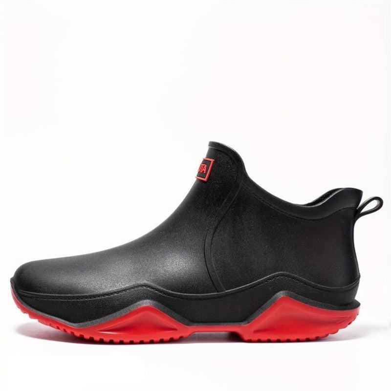 Lavinque Boots Noir/Rouge / 36 Bottes de Pluie | Imperméables et Confortables | Style Moderne