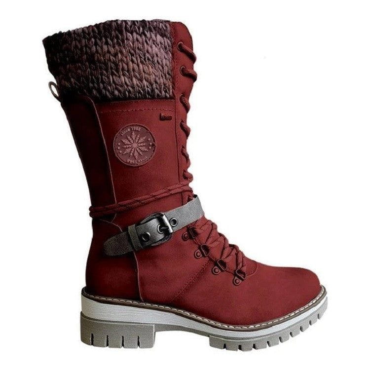 Lavinque Boots Rouge / 35 Bottes d'Hiver Montantes | Chaudes | Confort et Style