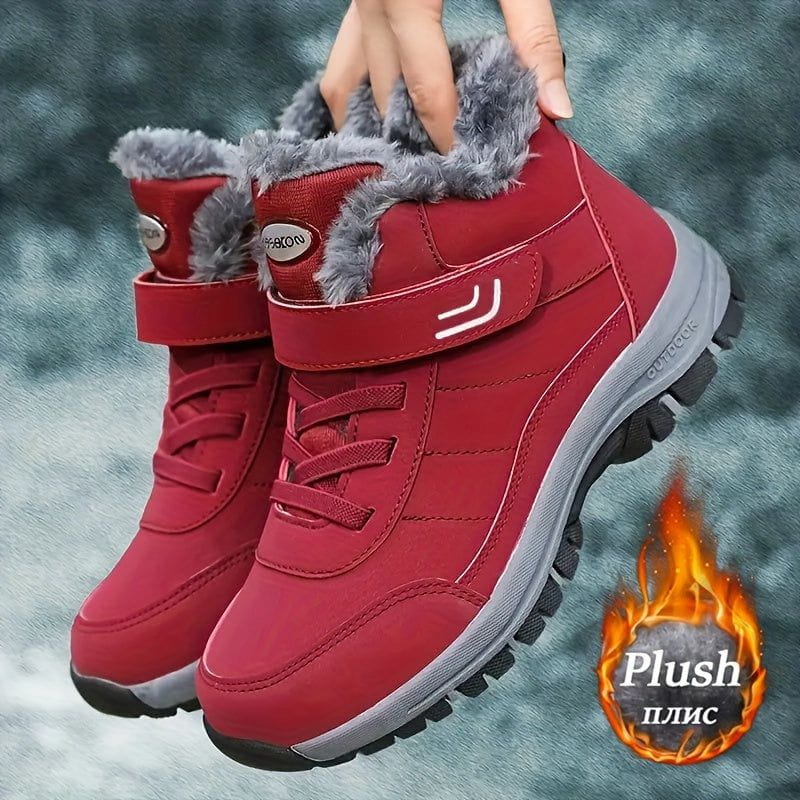 Lavinque Boots Rouge / 35 Bottes de neige fourrées | Rouge | Chaleur et protection pour l'hiver
