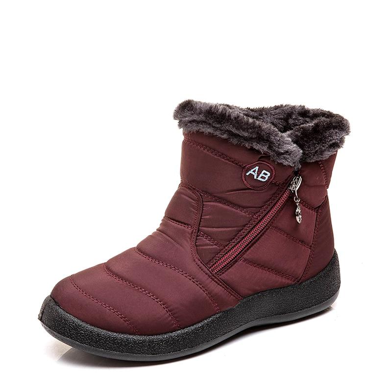 Lavinque Boots Rouge / 35 Bottines Hiver Fourrées | Chaleur | Confort et Praticité
