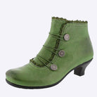 Lavinque Boots Vert / 36 Bottines rétro à boutons | Bottines | Élégance et confort intemporel