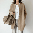 Lavinque Cardigan Beige / S Cardigan long en maille douce | Beige | Élégance et confort au quotidien