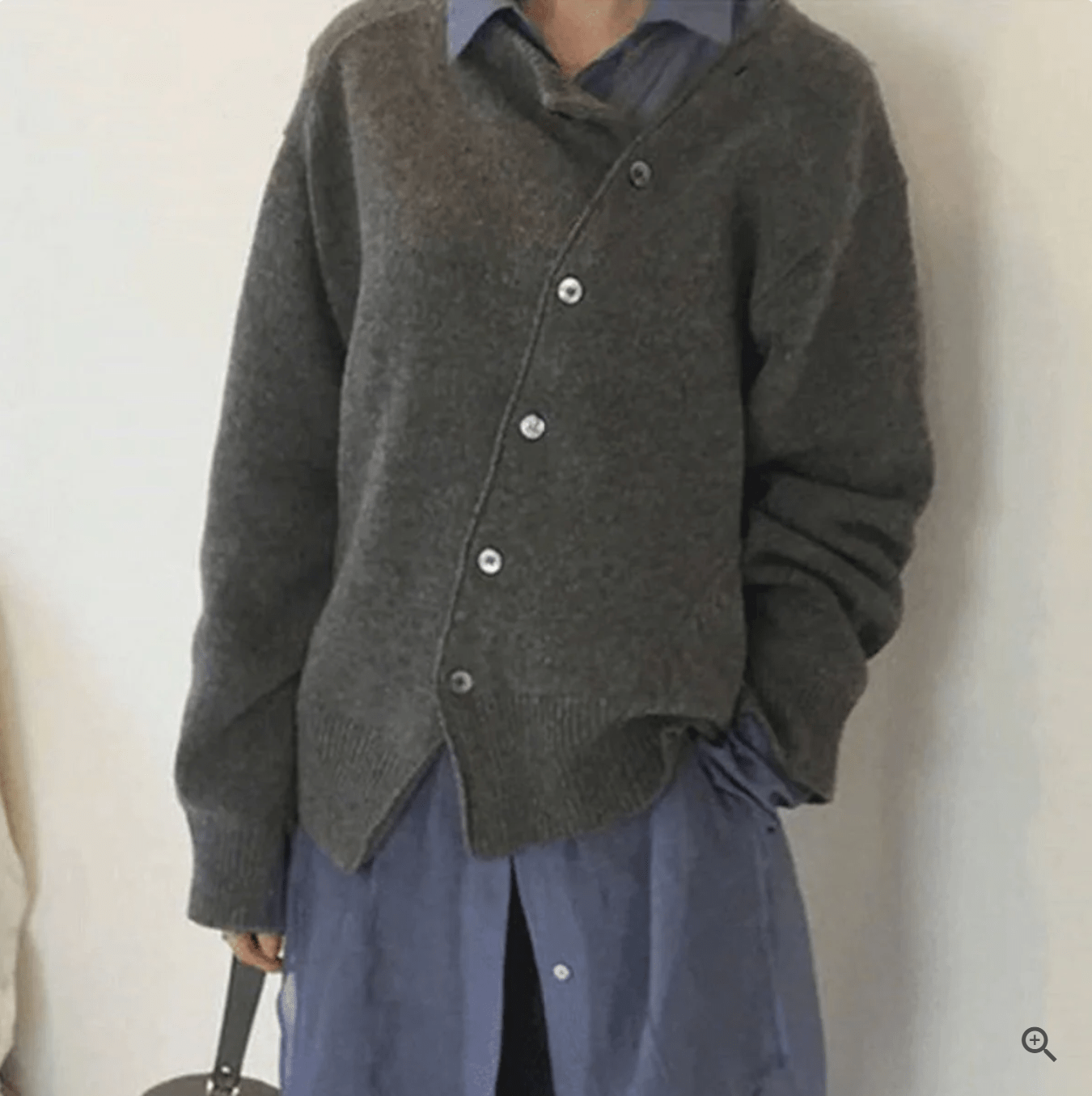 Lavinque Cardigan Cardigan Asymétrique | Laine Douce | Élégance Décontractée
