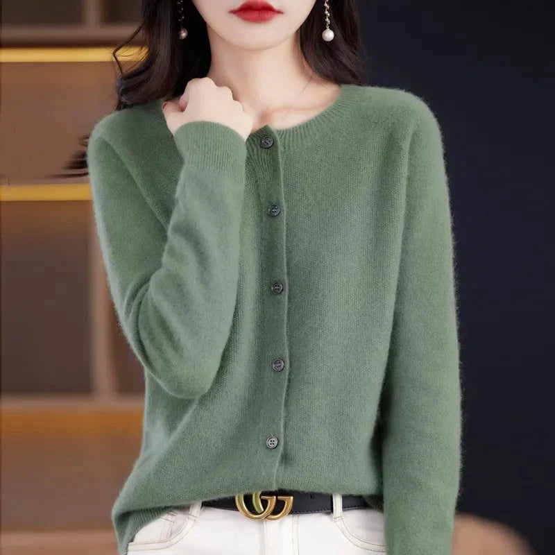 Lavinque Cardigan Cardigan Doux en Laine | Boutonné & Élégant | Confort et Style