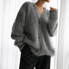 Lavinque Cardigan Cardigan en maille duveteuse | Beige | Chaleur et élégance cocooning
