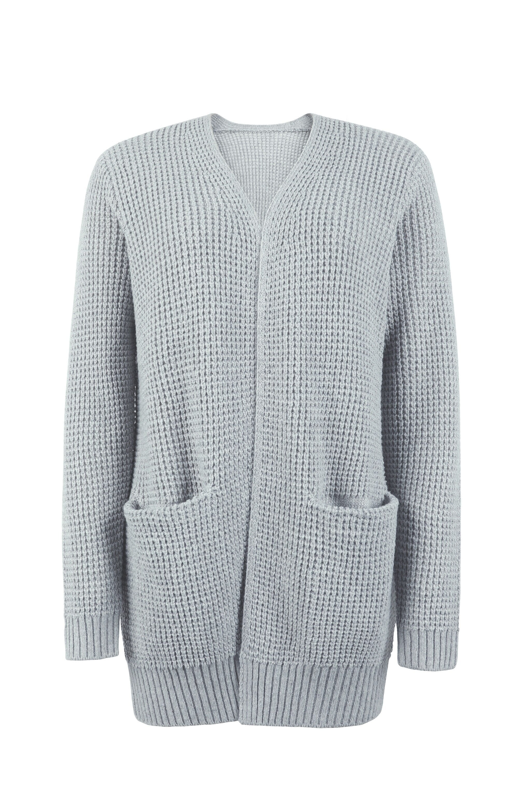 Lavinque Cardigan Cardigan Long en Maille | Doux & Confortable | Style Décontracté