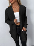 Lavinque Cardigan Cardigan Long en Maille | Doux & Confortable | Style Décontracté