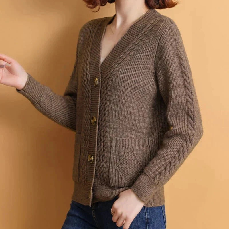 Lavinque Cardigan Cardigan Tricoté | Boutons Élégants | Chaleur et Raffinement